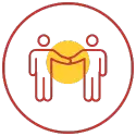 Icon for 100% online courses with the option to take one class on campus per semester, if desired